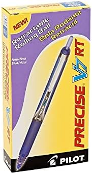 PILOT Precise V7 RT Liquid Ink Rollerball Pens, Blue Ink Pens, 12-Pack