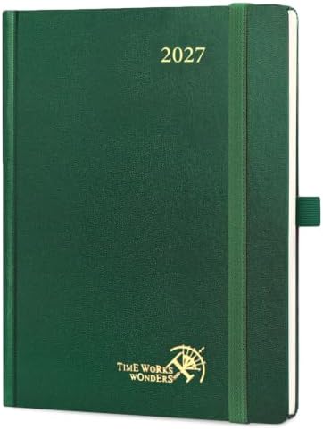 POPRUN 2027 Planner Weekly and Monthly, 6.5" x 8.75", Daily Calendar Book