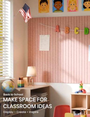 Fluxynara 48" x 36" Large Felt Bulletin Board, Pink