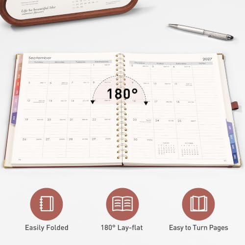 RETTACY 2027 Planner, Weekly and Monthly, Large Size (8.5" x 11")