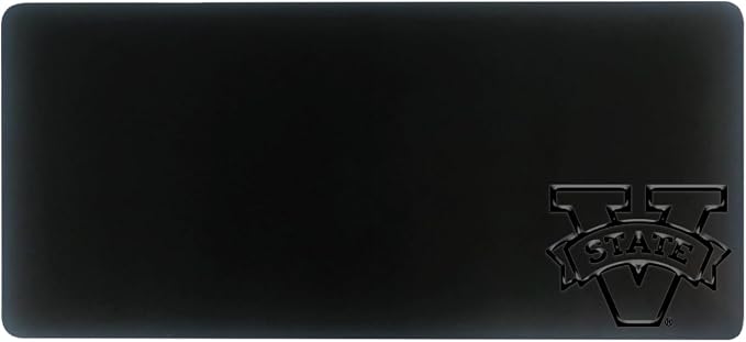Valdosta State University Alumni Desk Mat, Durable Office Supplies, Non-Slip Base, Responsive Desk Pad with Smooth Surface, Black