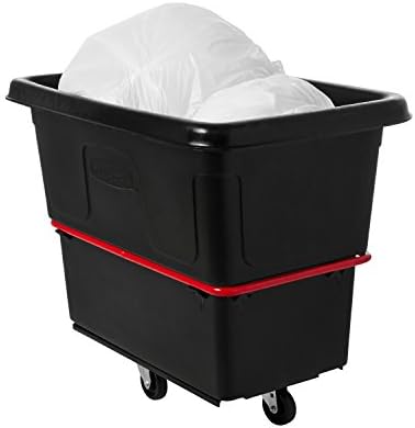 Rubbermaid Commercial Utility Truck, 12 Cubic Feet, 800 lb. Capactiy, Black, Large Cart for Commercial/Waste/Laundry Transportation/Collection