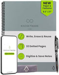 Rocketbook Core Reusable Smart Notebook, Letter Size 8.5x11, Grey