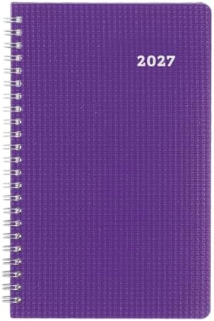 Blueline® 2027 Timanager® DuraFlex 5-Day Weekly Planner, 13 Months, December to December, Poly Cover, 9.0625" x 5.875", Purple (C5910V.86T)