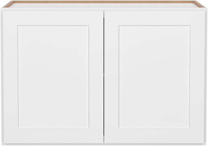 Furinno Shaker Wall Refrigerator Kitchen Cabinet with 2 Doors, Ready to Assemble, 24 D x 36 W x 24 H, White
