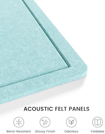 Fluxynara 35.4" x 23.6" Bulletin Board, Aqua Blue