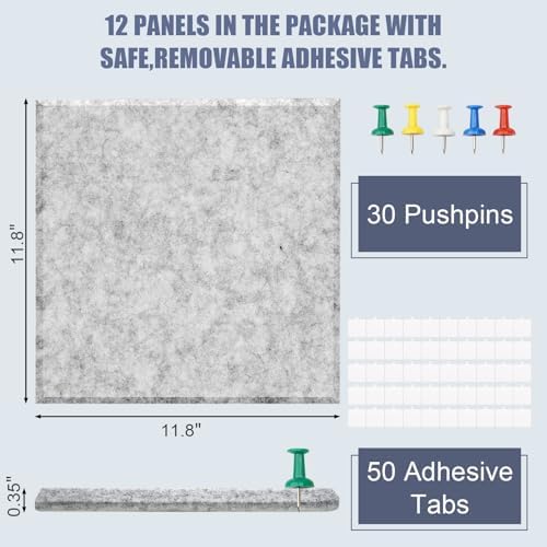 48" x 36" Large Felt Bulletin Board & Cork Board Alternative, Silver Gray