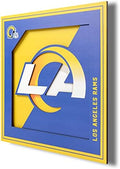 YouTheFan NFL Los Angeles Rams 3D Logo Series Wall Art