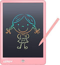 LCD Writing Tablet Colorful 10 Inch Electronic Graphics Doodle Board eWriter Drawing Pad with Memory Lock Gift for Kids & Adults Home School Office Handwriting Tablet (Pink)