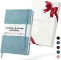BEECHMORE BOOKS A4 8.5x11.5 Lined Leather Journal For Men 120 GSM, Gift Box