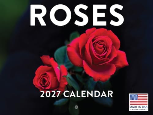 Rose Calendar 2027 Monthly Wall Calender 12 Month