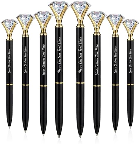 Custom Diamond Pens 20 Packs for Bridal Shower and Bridesmaid Gifts