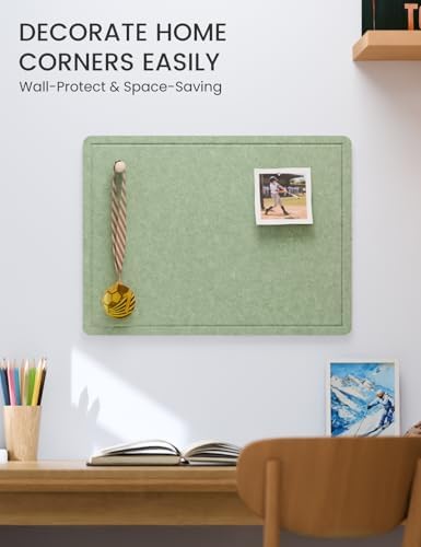 Fluxynara 23.6" x 17.1" Bulletin Board, Moss Green