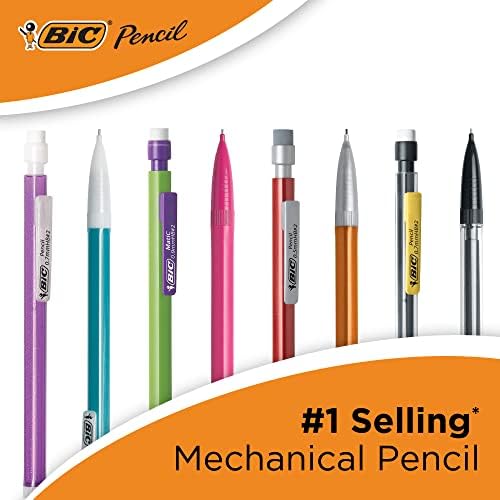 BIC Mechanical Pencil Xtra Smooth Bright Edition, Black, 0.7mm, MPCE40-BLK (Pack of 16, 640 Count Total)