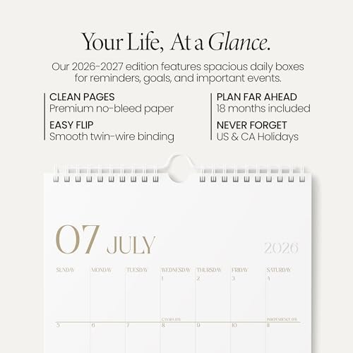 Karto Wall Calendar 2026-2027 11x17 in - Stylish