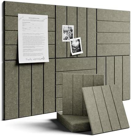 Fluxynara Felt Bulletin Board & Cork Board Alternative, Earth Brown