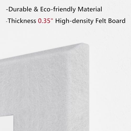 Neatsure Large Cork Board for Wall, 36" x 24" White Bulletin Board with Pushpins, 6 Panels Felt Tiles Tack Push Pin Board for Office