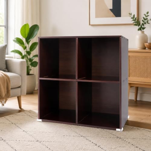 Storage Organizer, Pine Wood Bookshelf, Cube Shelf, Open Display Bookcase