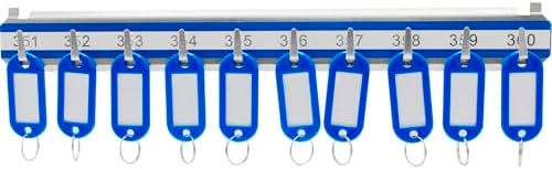 Barska Labeled Key Shelves with 301-400 Numbered Hooks for Key Cabinets