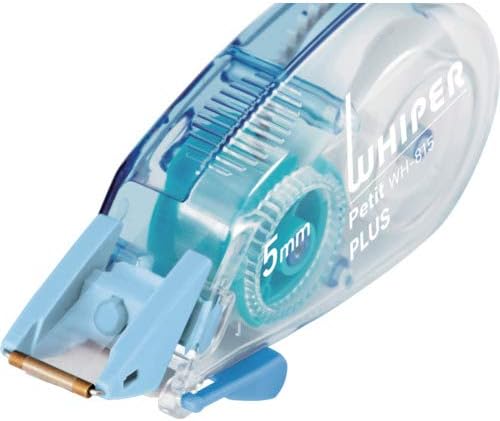Plus WH-816-3P Correction Tape, White Petite, 0.2 inches (6 mm), Green, Pack of 3 49-246