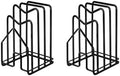 SUNFICON 2 Pack Cutting Board Racks Holders Pot Pan Lids Holders Chopping Board Organizers Thin Bakeware Trays Dry Display Stands Kitchen Countertop Cabinet Office Black
