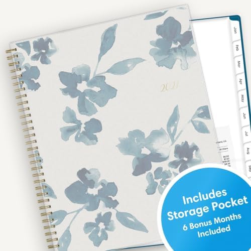 Blue Sky 2027 Weekly & Monthly Planner Calendar, 8.5"x11", Bakah Blue