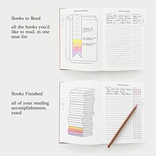 Kunitsa Co. Reading Journal - 52 reviews. Review and Track Your Reading. Book Journal for Book Lovers & Readers. Beige