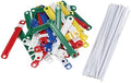 50 Pcs Office School Colorful Plastic Binding Two-Piece Document Paper Fasteners