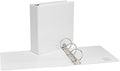 Staples Simply View 2-Inch Round Ring Binder, White | Economy 3-ring binder for school and office document organization.