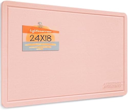 Felt Bulletin Board 24x18 inches, Decorative Pin Board for Home & Office