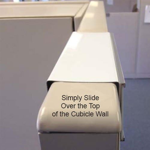 Quality Aluminum, Changeable Cubicle Nameplate Holder, Satin Silver Base, and Silver Name Plate Holder, (2" depth)