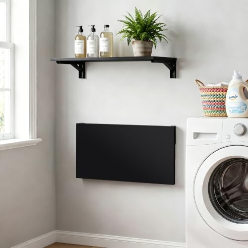 Need 30x20IN Wall Mounted Folding Table for Office Laundry Black