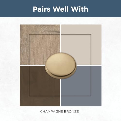 Franklin Brass 5 Pack Champagne Bronze Gold Cabinet Handles Adjustable Drawer Pulls for Kitchen Cabinet Knobs Dressers and Cupboards Fits 1-3/8 to 4 Inch (35–102mm) Hole Center | Adjusta-Pull™