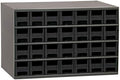 Akro-Mils Steel Garage Storage Cabinet, Small Parts Organizer Metal Cabinet for Hardware, Nails, Screws, Bolts, Nuts, and More, 17" W x 11" D x 11" H, 28-Drawer, Gray Cabinet/Black Drawers (19228)