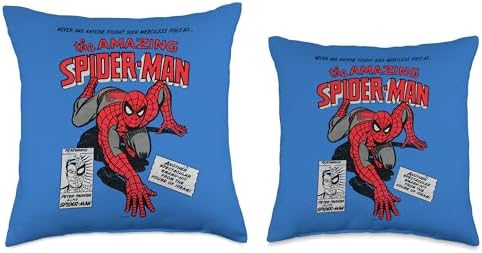 Marvel The Amazing Spider-Man Retro Comic Throw Pillow