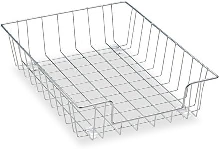 Fellowes Workstation 3" Letter Desk Tray Organizer, Wire, Silver (60012)