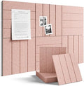 Fluxynara 36" x 24" Large Felt Bulletin Board, Pink