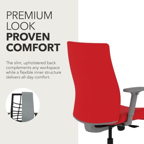 HON Ignition 2.0 Ergonomic Office Chair, Lumbar Support, Desk Chair, Ruby