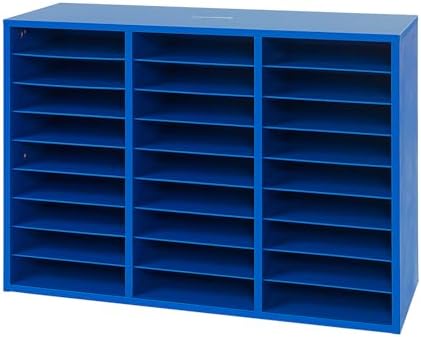 Really Good Stuff Classroom Blue Mail Center, 27 Slots