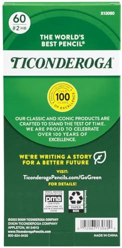 Ticonderoga Wood-Cased Pencils, Pre-Sharpened
