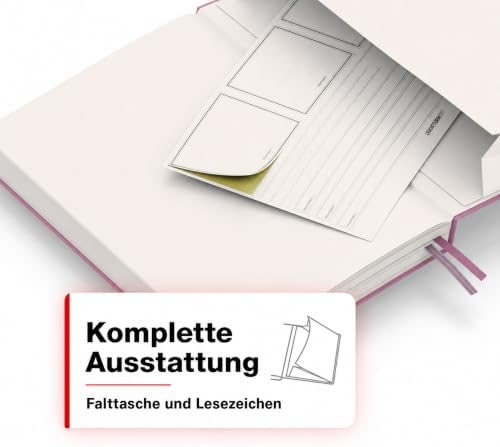 LEUCHTTURM1917 - Notebook Hardcover Medium A5-251 Numbered Pages for Writing and Journaling - Thinking Ahead (Plain Paper, Dusty Rose)