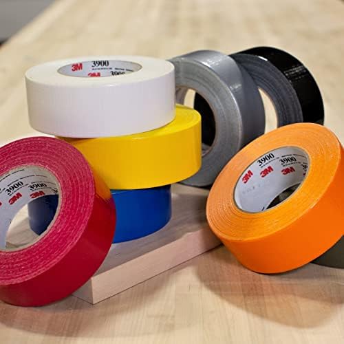 3M Multi-Purpose Duct Tape 3900, Yellow, Rubber Adhesive, 48 mm x 54.8 m