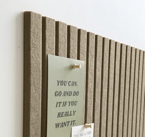 Large Felt Bulletin Board 48" x 24", Light Brown