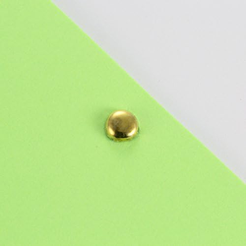 Officemate Round Head Brass Plated Fasteners, 0.5 Inch Shank, 100/Box (99802) (Pack of 2)