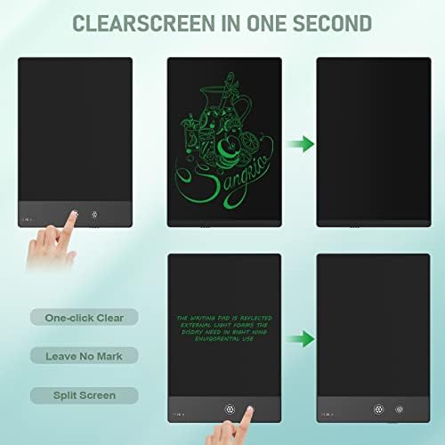 LCD Writing Tablet for Adults- 10.5″ LCD Writing Tablet,Double-Sided Full Screen,Digital Notepad for School,Office,Home,Erasable,Reusable