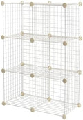 Amazon Basics Cube Wire Grid, 6-Cube, 12 x 12-Inches, White
