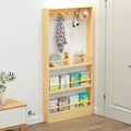 Narrow Behind-Door Sto Shelf, 3-4 Levels, Cact Wall nizer for Boo, Bedroom, Living Room, Home, Office - Space-Saving Solut for Small Areas