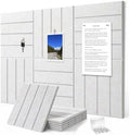 0.47" Thick Felt Wall Tiles 36"x24" Cork Board Alternative 6 Pack 11.81"x11.81"Felt Bulletin Board Pin Board with Removable Adhesive Tape&30 Pushpins for Home Office School(Bold-Light Camel)