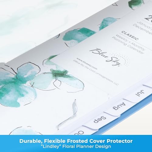 Blue Sky 2026 Weekly & Monthly Planner Calendar, 5"x8", Lindley