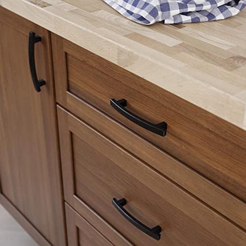 Franklin Brass (10-Pack) – Soft Iron Cabinet Handles, 4 Inch Hole Center, Pulls for Drawers, Kitchen Cabinet Door, Dressers | Pierce